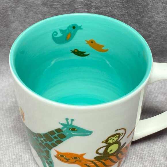 Starbucks 2008 New Bone China Coffee Mug With Colorful Animal Design 10oz - Picture 5 of 11